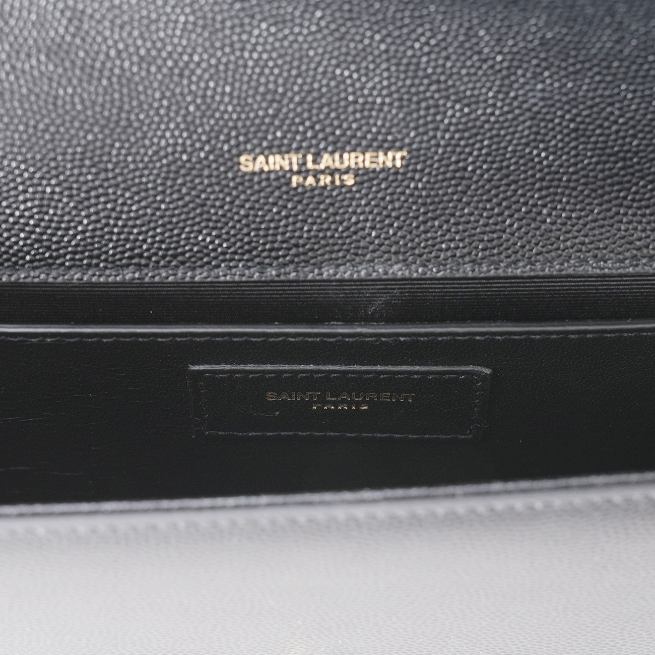 YVES SAINT LAURENT(USED)생로랑 326079 모노그램 케이트 클러치백 블랙금장